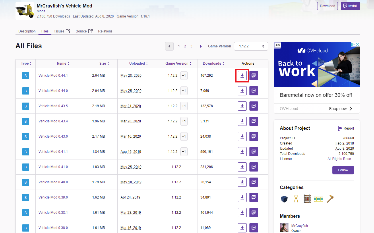 Exporting and Importing Modpacks: CurseForge support